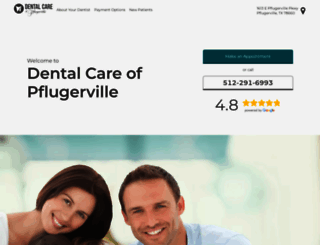 dentalcareofpflugerville.com screenshot