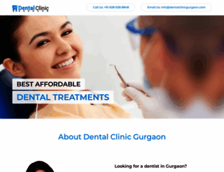 dentalclinicgurgaon.co.in screenshot