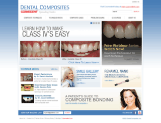 dentalcomposites.com screenshot