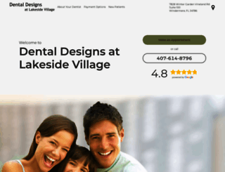 dentaldesignslakesidevillage.com screenshot