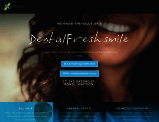dentalfresh.com.au screenshot