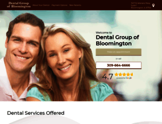 dentalgroupbloomington.com screenshot