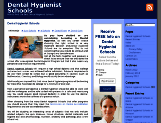 dentalhygienistschoolsusa.com screenshot