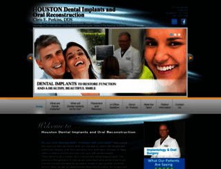 dentalimplantcenterofhouston.com screenshot