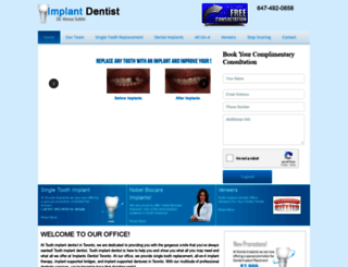 dentalimplantsdentist.ca screenshot