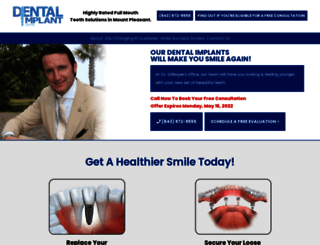 dentalimplantsmountpleasantsc.com screenshot