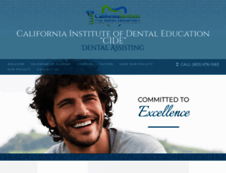 dentalinstituteofca.com screenshot