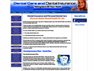 dentalinsurancecare.com screenshot