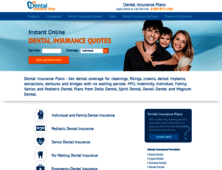 dentalinsuranceshop.com screenshot