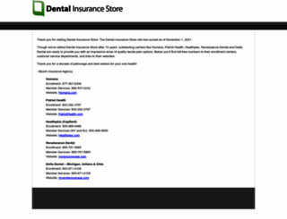 dentalinsurancestore.com screenshot