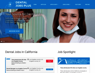 dentaljobsplus.com screenshot