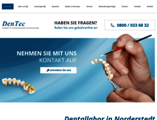 dentallabor-dentec.de screenshot