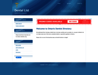 dentallist.com screenshot