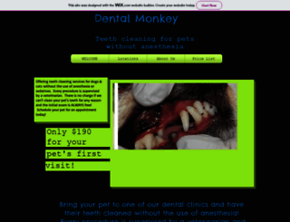 dentalmonkeyteethcleaning.com screenshot