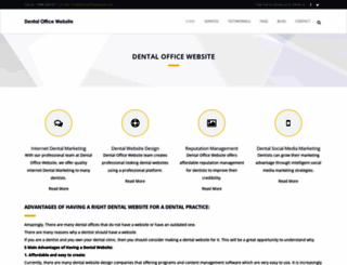 dentalofficewebsite.com screenshot