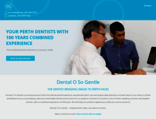 dentalosogentle.com.au screenshot