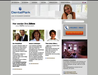dentalpark.de screenshot