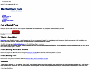 dentalplancards.com screenshot