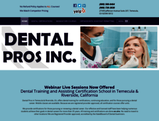 dentalprosinc.com screenshot