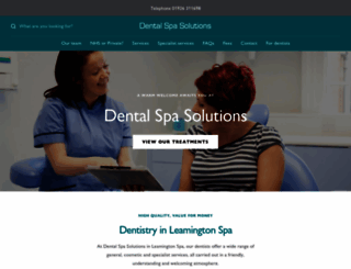 dentalspasolutions.co.uk screenshot