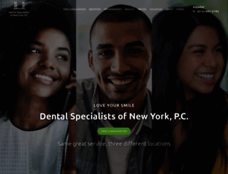 dentalspecialistsofny.com screenshot