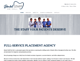 dentalstaffoncall.com screenshot