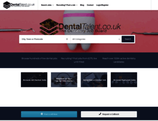 dentaltalent.co.uk screenshot