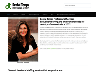 dentaltempsprofessionalservices.com screenshot