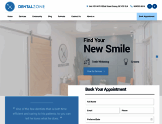 dentalzone.ca screenshot