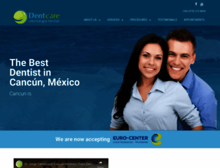 dentcarecancun.com screenshot