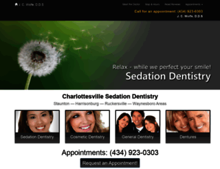 dentistcharlottesville.com screenshot