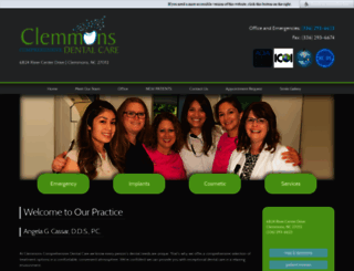 dentistclemmons.com screenshot