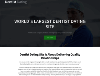 dentistdatingsite.com screenshot