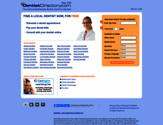 dentistdirectory.com screenshot