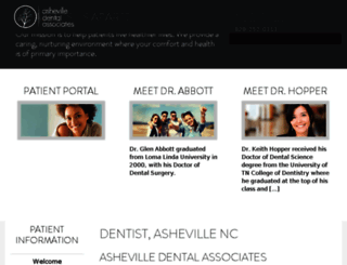 dentistinasheville.com screenshot