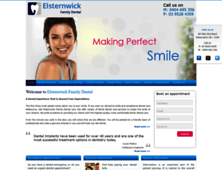 dentistinelsternwick.com.au screenshot