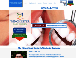 dentistinwinchesterky.com screenshot
