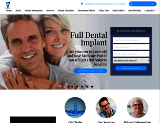dentistofficeirvine.com screenshot