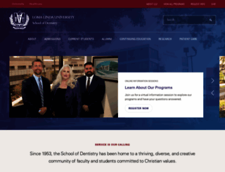dentistry.llu.edu screenshot
