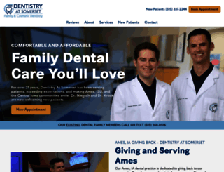 dentistryatsomerset.com screenshot