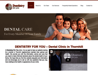 dentistryforyou.ca screenshot