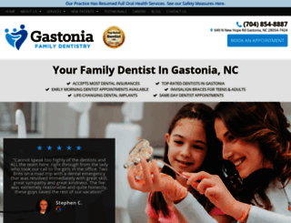 dentistrygastonia.com screenshot