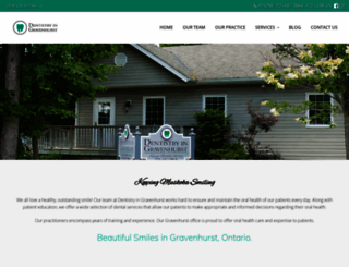 dentistryingravenhurst.com screenshot