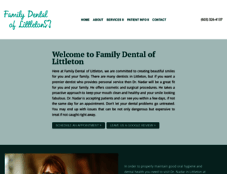 dentistrylittletonnh.com screenshot
