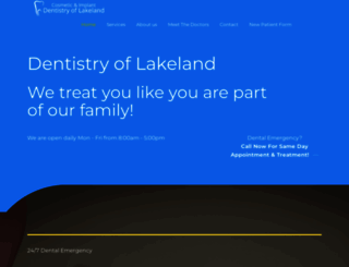 dentistryoflakeland.com screenshot