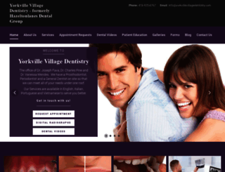 dentistryonyorkville.com screenshot