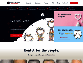 dentistryplus.com.au screenshot