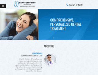 dentistrytomsriver.com screenshot