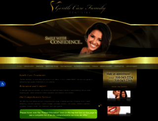 dentistrytorrance.com screenshot