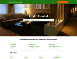 dentists.healthprofs.com screenshot